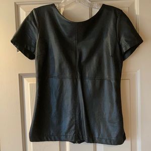 Gianni Bini faux leather Shirt